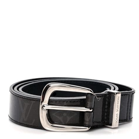 Louis Vuitton Glaze Calfskin Monogram Eclipse Ouest 30mm Belt 